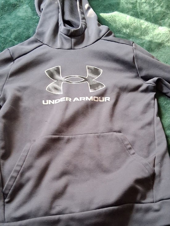 Under Armour Other - Under Armour Dark Gray Logo Pullover Hoodie